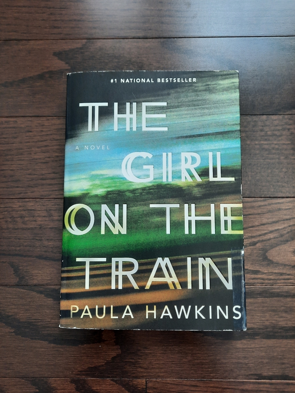 The Girl on the Train by Paula Hawkins - Green/Blue Cover